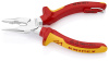 Плоскогубцы комбинированные остроконечные с удлинёнными губками VDE, 145 мм, хром, 2-комп ручки, проушина для страховки, BK Плоскогубцы комбинированные остроконечные с удлинёнными губками VDE, 145 мм, хром, 2-комп ручки, проушина для страховки, BK