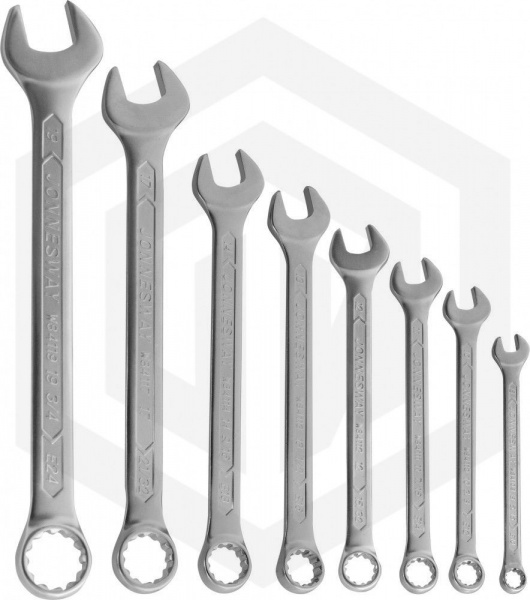 Jonnesway W84108S Набор ключей гаечных комбинированных с профилем SUPER TECH в кейсе, 8-19 мм, 8 предметов Jonnesway W84108S Набор ключей гаечных комбинированных с профилем SUPER TECH в кейсе, 8-19 мм, 8 предметов