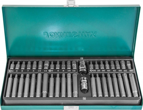 Jonnesway S29H4142SM Набор вставок-бит 10 мм DR с переходниками, 42 предмета Jonnesway S29H4142SM Набор вставок-бит 10 мм DR с переходниками, 42 предмета