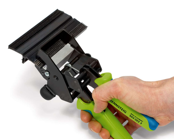 Ножницы высечные для резиновых уплотнителей панелей стеклянных фасадов, профиль, Ш x Г: 61 х 15 мм, 200 мм, 2К ручки Ножницы высечные для резиновых уплотнителей панелей стеклянных фасадов, профиль, Ш x Г: 61 х 15 мм, 200 мм, 2К ручки