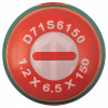 Jonnesway D71S6150 Отвертка стержневая шлицевая ANTI-SLIP GRIP, SL6.5х150 мм Jonnesway D71S6150 Отвертка стержневая шлицевая ANTI-SLIP GRIP, SL6.5х150 мм