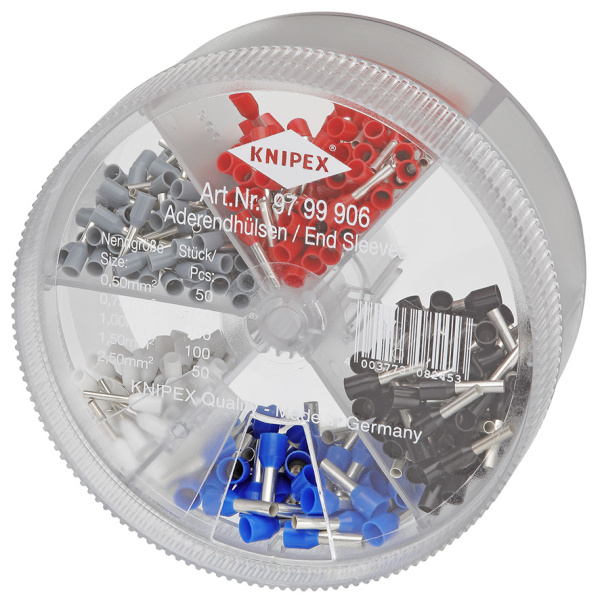 Набор изолированных контактных гильз, 0.5 мм² 50 ш Набор изолированных контактных гильз, 0.5 мм² 50 ш
