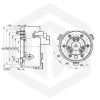 Трехкулачковый самоцентрирующий токарный патрон K11200/A24 Трехкулачковый самоцентрирующий токарный патрон K11200/A24