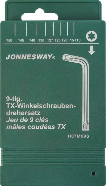 Jonnesway H07M09S Комплект угловых ключей "TORX" Jonnesway H07M09S Комплект угловых ключей "TORX"