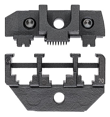 Плашка опрессовочная: штекеры Western, 4/6/8-pin RJ 10/11/12/45, 3 гнезда