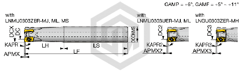 Фреза концевая EXN03R016M16.0-02L TUNGALOY