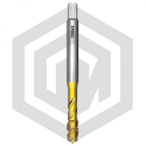 Метчик машинный M10 2360 DIN 371 RSP40 6H HSSE TiN NAREX