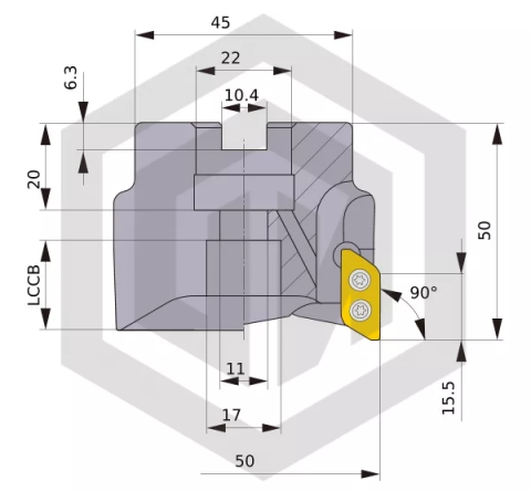Фреза торцевая AXD4000-050A04RA MITSUBISHI Фреза торцевая AXD4000-050A04RA MITSUBISHI