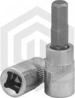 Jonnesway S09H206 Насадка торцевая 1/4"DR с вставкой-битой шестигранной, H6, 37 мм Jonnesway S09H206 Насадка торцевая 1/4"DR с вставкой-битой шестигранной, H6, 37 мм