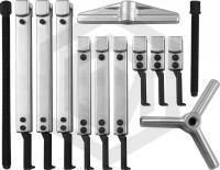 Jonnesway AE310144S Съемник универсальный, американского типа со скользящими 2-3 захватами в наборе, диапазон захватов внутр./наружн. 60-160/40-120, глубина 100-250 мм