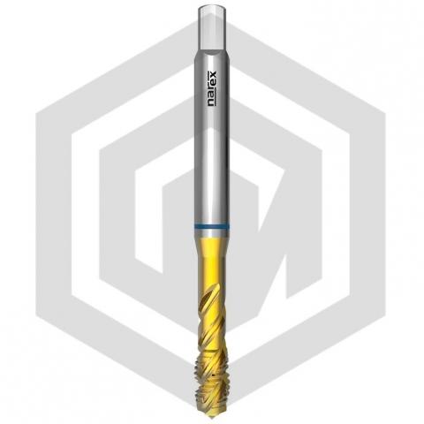 Метчик машинный M4 2260 DIN 371 RSP40 6H HSSE TiN NAREX