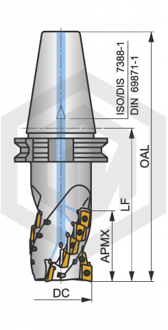 Фреза 50J3R100H50-SAD16E54-C DORMER&PRAMET