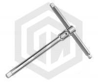 Jonnesway S43H210 Удлинитель Т-образный трехсторонний 1/4",3/8",1/2"DR, 250-200 мм