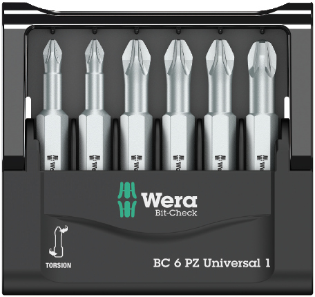 Bit-Check 6 PZ Universal 1 набор бит торсионных, 6 пр., 1/4" E6.3