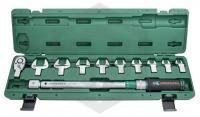 Jonnesway T30200NS Ключ динамометрический 1/2"DR со сменными рожковыми насадками 13-30 мм и приводом,  40-200 Нм