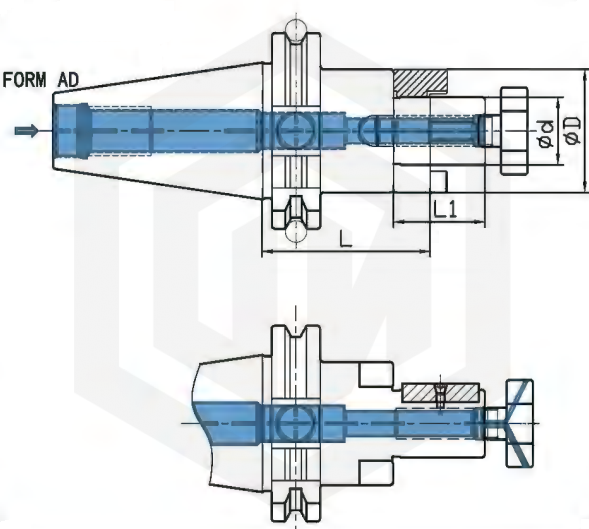Оправка для насадных фрез SK40-FMC40-60 DIN 69871 STI
