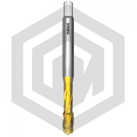 Метчик машинный M3 2410 DIN 371 RSP15 6H HSSE TiN NAREX