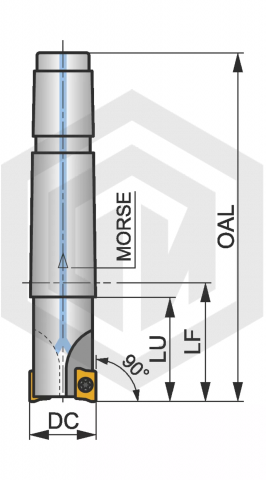 Фреза 40A4R054E04-SAD16E-C  DORMER&PRAMET Фреза 40A4R054E04-SAD16E-C  DORMER&PRAMET
