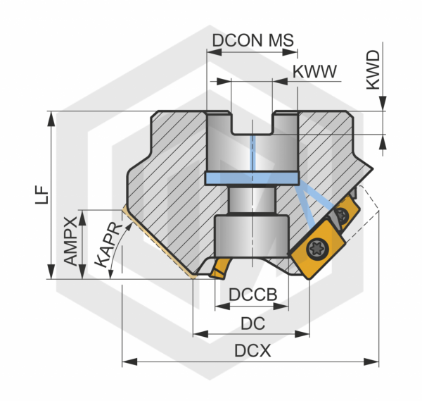 Фреза 35T03R-S45XP1620-C DORMER&PRAMET Фреза 35T03R-S45XP1620-C DORMER&PRAMET