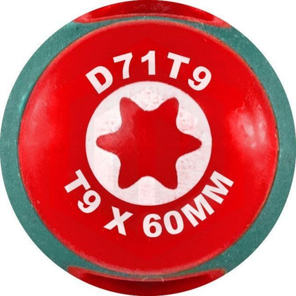 Jonnesway D71T9 Отвертка стержневая TORX® ANTI-SLIP GRIP, T9x60 Jonnesway D71T9 Отвертка стержневая TORX® ANTI-SLIP GRIP, T9x60