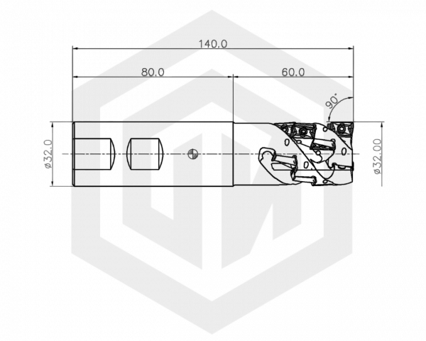 Фреза ELS11R032M32.0W03 TUNGALOY Фреза ELS11R032M32.0W03 TUNGALOY