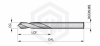 Сверло центровочное A12212.0X90 DORMER&PRAMET Сверло центровочное A12212.0X90 DORMER&PRAMET
