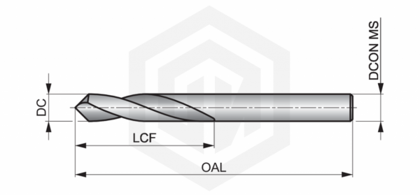 Сверло центровочное A12212.0X90 DORMER&PRAMET Сверло центровочное A12212.0X90 DORMER&PRAMET