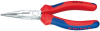 Длинногубцы с режущими кромками, 160 мм, хром, 2-комп ручки, SB