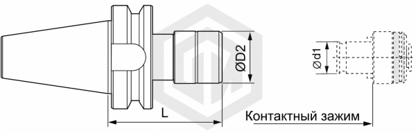 Патрон резьбонарезной BT40-TC312-65 STI Патрон резьбонарезной BT40-TC312-65 STI