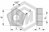 Пластина PNEA110408 STU025J STI