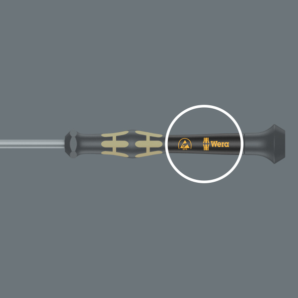 1572 ESD Microstix® Kraftform Micro Отвёртка антистатическая прецизионная, 00 x 40 мм 1572 ESD Microstix® Kraftform Micro Отвёртка антистатическая прецизионная, 00 x 40 мм
