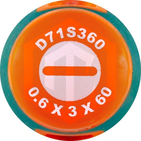 Jonnesway D71S360 Отвертка стержневая шлицевая ANTI-SLIP GRIP, SL3.0х60 мм Jonnesway D71S360 Отвертка стержневая шлицевая ANTI-SLIP GRIP, SL3.0х60 мм