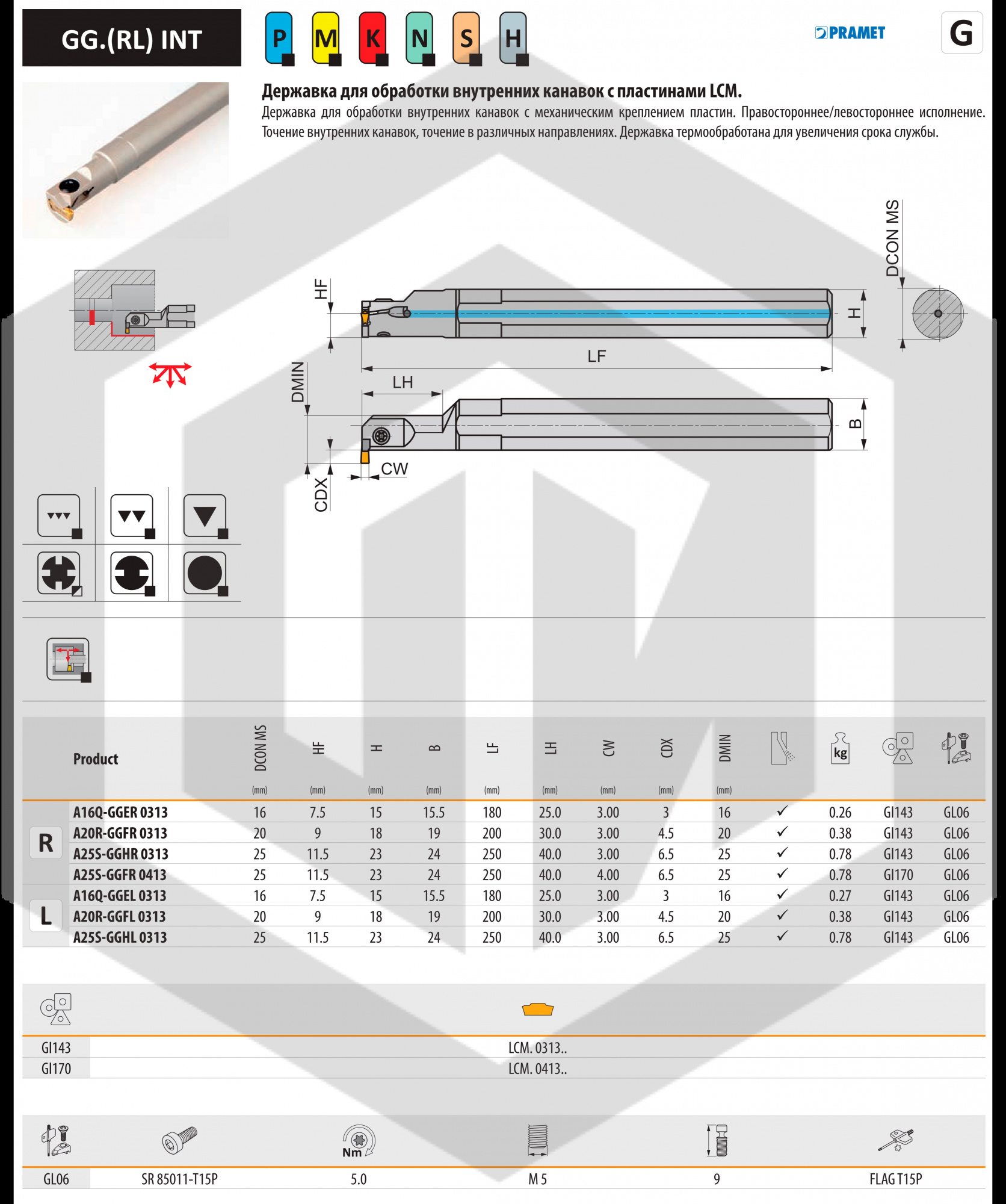 Державка A25S-GGHR 0313 DORMER&PRAMET