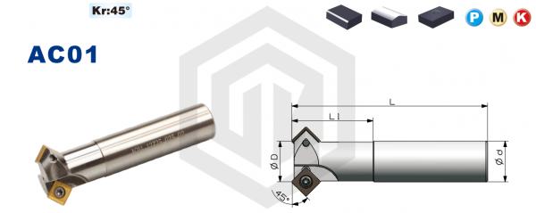 Фреза концевая фасочная AC01.12W20.012.01 SANT Фреза концевая фасочная AC01.12W20.012.01 SANT