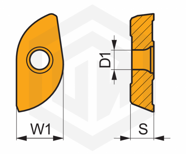 Пластина ZP 50ER-R:M8345 DORMER&PRAMET Пластина ZP 50ER-R:M8345 DORMER&PRAMET