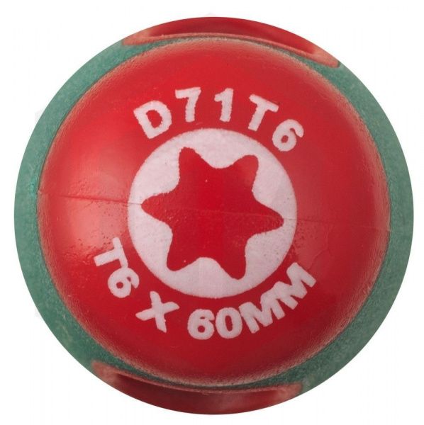 Jonnesway D71T6 Отвертка стержневая TORX® ANTI-SLIP GRIP, T6x60 Jonnesway D71T6 Отвертка стержневая TORX® ANTI-SLIP GRIP, T6x60