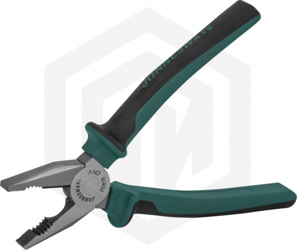 Jonnesway P0818 Пассатижи с двухкомпонентными рукоятками, 200 мм Jonnesway P0818 Пассатижи с двухкомпонентными рукоятками, 200 мм