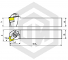 Державка CSKNR2525M12 SANT