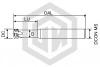 Резьбофреза D4-M4x0.7-ISO-HRC60-3P STI