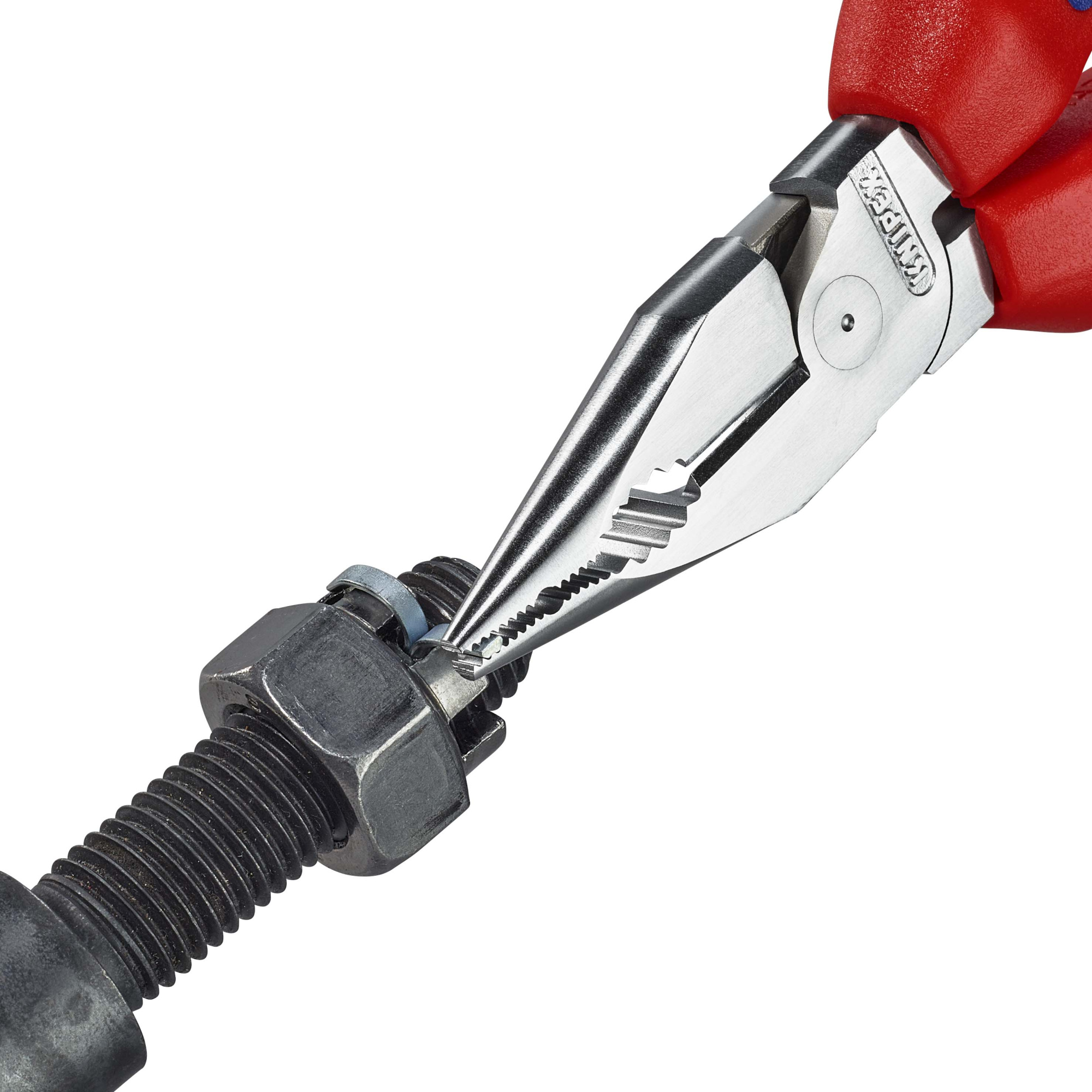 Плоскогубцы комбинированные остроконечные с удлинёнными губками, 185 мм, хром, 2-комп ручки