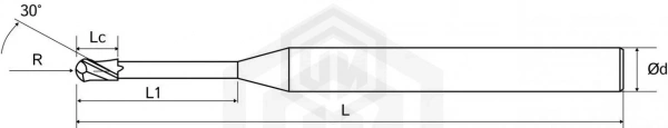 Микрофреза VS550 D0.7-l8-BN0.35-L50-T2-TiSiN-HRC55 STI Микрофреза VS550 D0.7-l8-BN0.35-L50-T2-TiSiN-HRC55 STI