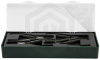 Jonnesway AG010002SC Ложемент с пластиковой крышкой, набор щипцов 7" для стопорных колец, 4 предмета.