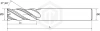 Фреза E688D D6-L100-T5-ZrN-HRC50 STI Фреза E688D D6-L100-T5-ZrN-HRC50 STI