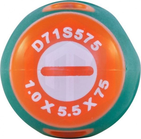 Jonnesway D71S575 Отвертка стержневая шлицевая ANTI-SLIP GRIP, SL5.5х75 мм Jonnesway D71S575 Отвертка стержневая шлицевая ANTI-SLIP GRIP, SL5.5х75 мм