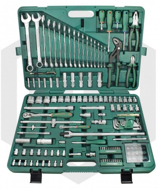 Jonnesway S04H524142S Набор инструмента универсальный 1/4", 1/2"DR, 142 предмета