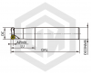 Фреза концевая радиусная R200-C20-5R25-160-2T STI