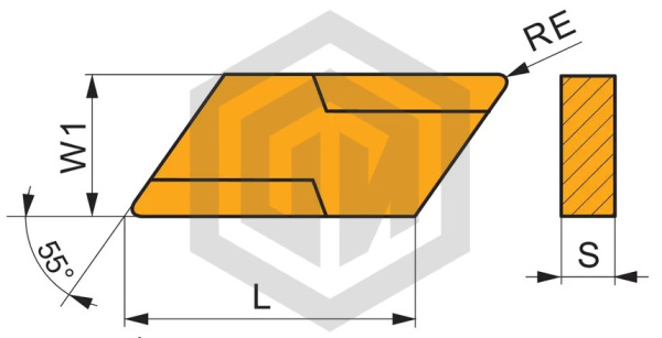 Пластина KNUX 160410SL-73:6640 DORMER&PRAMET Пластина KNUX 160410SL-73:6640 DORMER&PRAMET