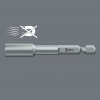 869/4 бита торцевая с внутренним шестигранником, 1/4" E6.3, 3/8" x 65 мм