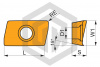 Пластина ADEX 160612SR-HF2:M8340 DORMER&PRAMET