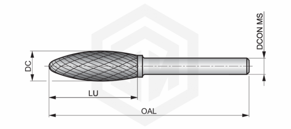 Борфреза факелоподобная P81512.7X6.0 DORMER